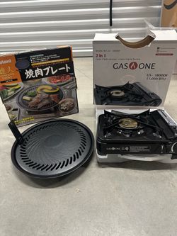 New Korean BBQ Bundle – Iwatani Large Grill Plate + GS-3900 Butane Stove