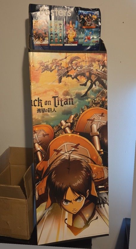 Standing Poster Display with Posters