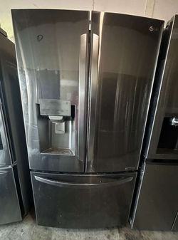 LG French Door Fridge – Black Stainless, Ice & Water