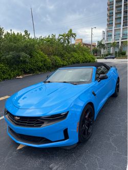 BLUE CHEVROLET CAMARO CONVERTIBLE 2023