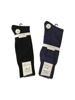 🧦🔥 NWT Perry Ellis Portfolio Men's Dress Socks - 2 Pack