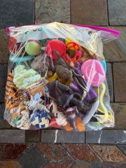 Bag of toys small figures collectibles big ziplock bag