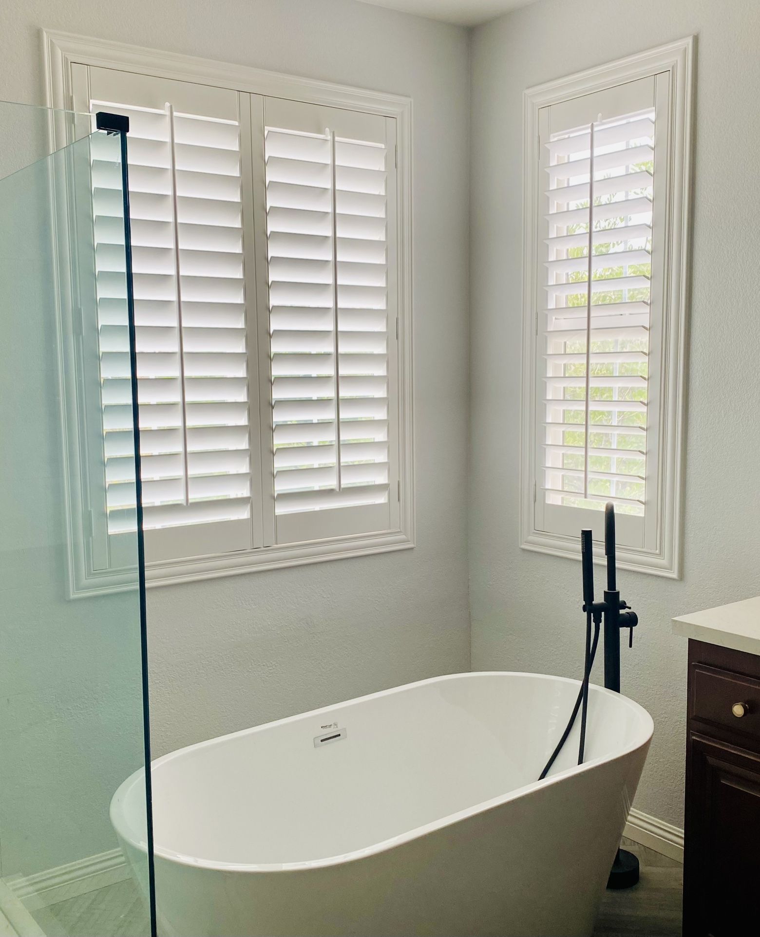Interior Window Shutters - Blinds, Shades, Sliding & French Doors, Persianas De Madera IG: @astro_shutters / CALL OR TEXT ANYTIME! (951) 573-2560