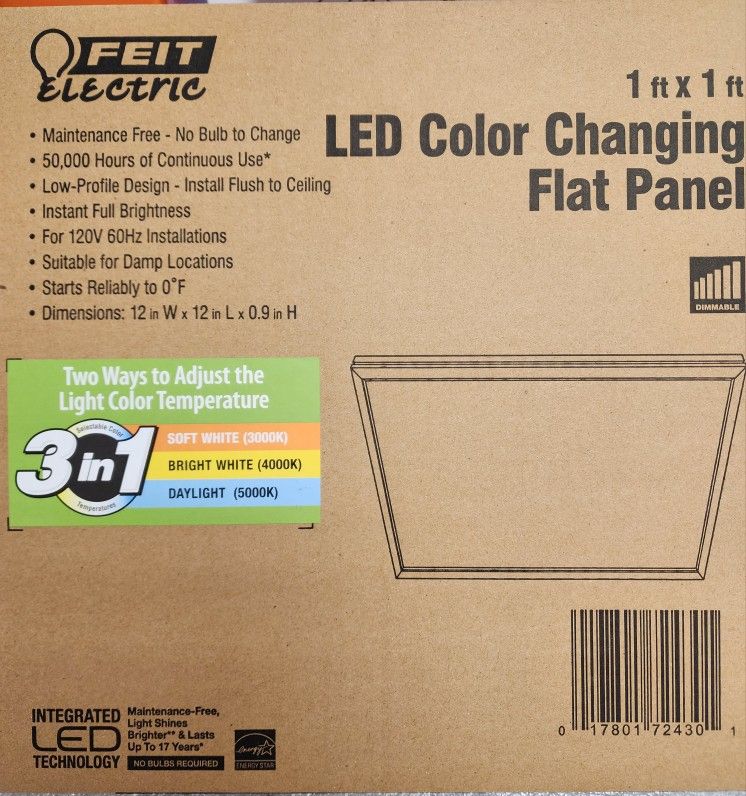 LED Colar Changing Flat Panel