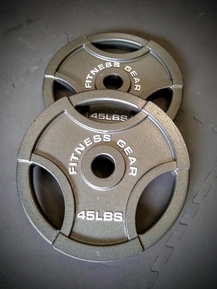 45 lbs set Olympic weights (90 lbs)