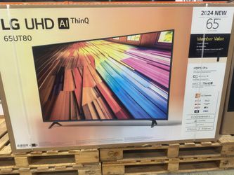 65" Screen Led Smart 4k By LG ThinQ.  Free Wallmount Bracket. 1  year Warranty