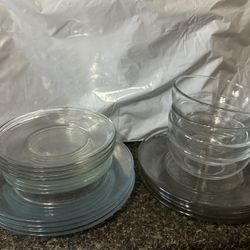 Dishes Clear Glass 
