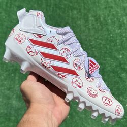 ADIDAS FREAK 22 - BIG MOOD “WHITE / RED” FOOTBALL CLEATS (Size 9.5, Men’s)