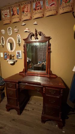 Antique Cherry Brown Vanity