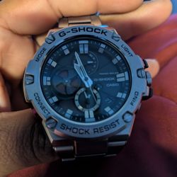 Steel G Shock BT  Enabled App Control Settings And Time Sync