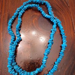 Baroque Turquoise Nugget Necklace 
