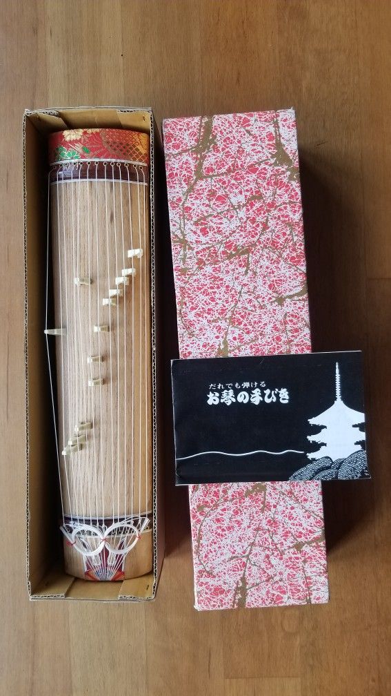 Japanese Koto Portable Stringed Wooden Harp