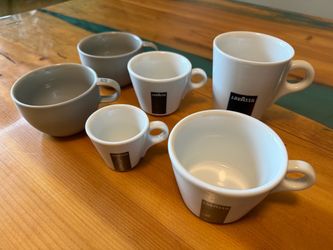 Lavazza Nespresso Latte Cappuccino Macchiato Espresso Coffee Cups Set of 6