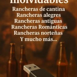 🌵🎶 Rancheras Inolvidables en USB de 16GB 🎶🌵
Los clásicos que nunca pasan de moda, para cantar y recordar.
🎤 ¡Perfectas para la casa, la cantina o