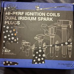 HI-PERF IGNITION COILS DUAL IRIDIUM SPARK PLUGS FOR 2008 HONDA ACCORD