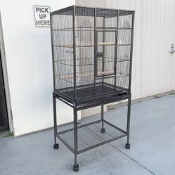 Brand New $95 Large 53-inch Parrot Bird Cage Rolling Stand for Parakeet, Cockatiel, Finch, Lovebird
