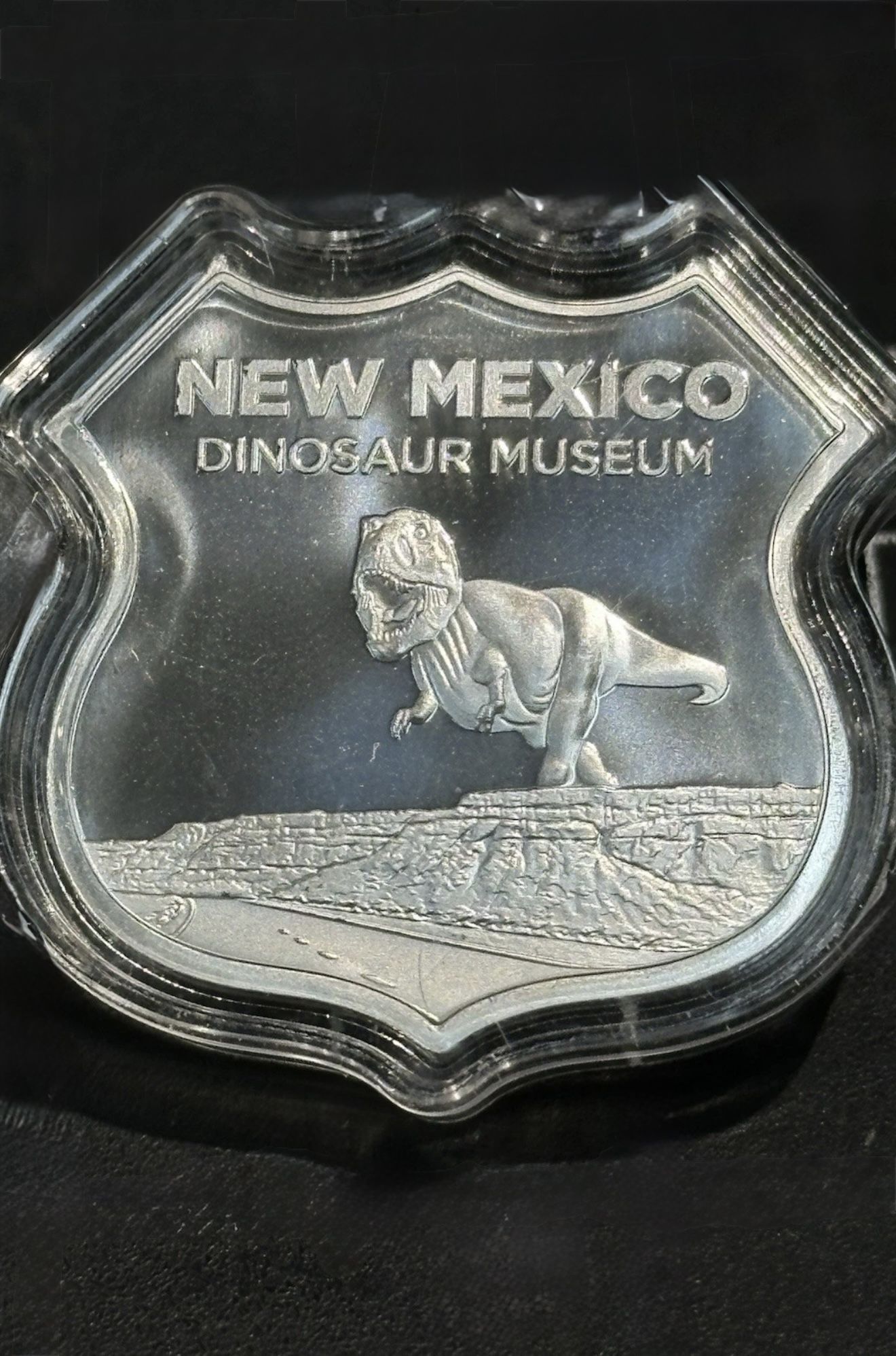 Silver Route 66 New Mexico Shield