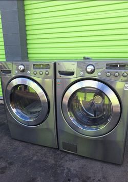 Washer and dryer stainless steel LG