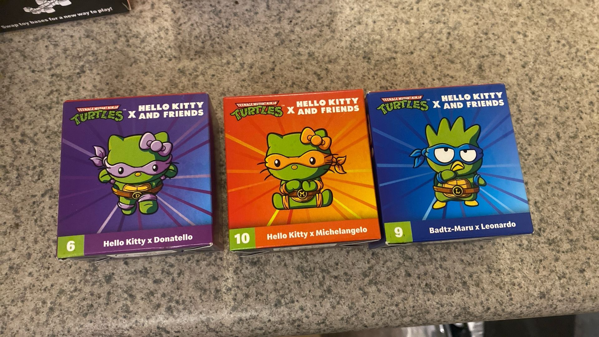 McDonald’s Toys Brand New Hello Kitty TMNT , Tiny tan , Crocs