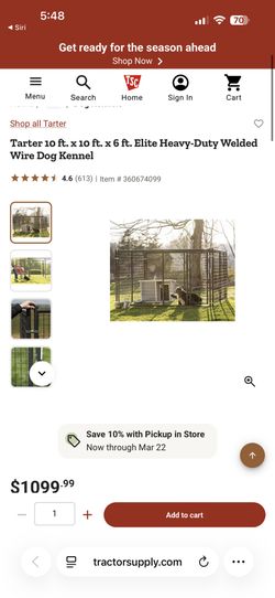 10 X 10 Heavy Duty Dog Kennel