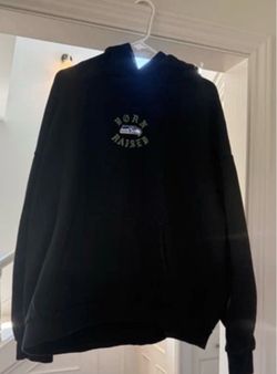 Men’s 3XL Born X Raised NFL Seattle Seahawks  Black Hoodie Sweatshirt