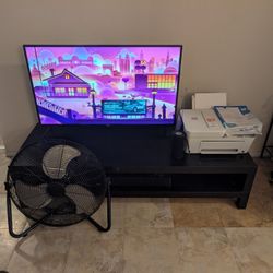 For Sale!!!! TV, TV Stand, HP Printer, Sound bar & Bluetooth Speaker 