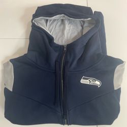 Seattle Seahawks Nike Sideline Short Sleeve Full Zip Hoodie 3XL