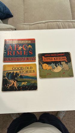 Little Folk's Library Vintage Children's Books Set of 3