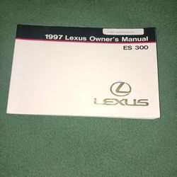 1997 Lexus Owner's Manual  ES 300.