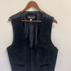 Black Suede Vest