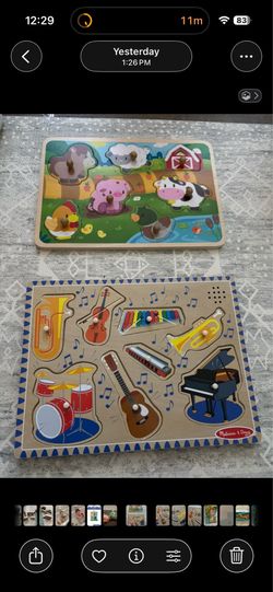 Melissa & Doug and Battat Puzzles
