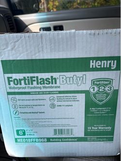 Waterproof membrane  8 rolls  $25 per roll