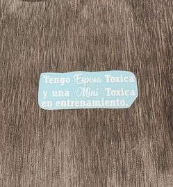 Toxica Y Mini Toxica Sticker Decal  For Car Laptop Tumbler 6x2 Inches