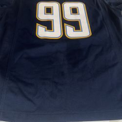 Nike Navy and White Chargers Jersey