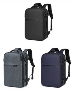 Carry on luggage backpack with vacuum