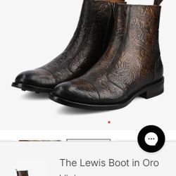 Taft Italian Men Boots Sz 8