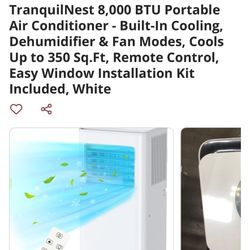 Tranquilnest 8000 BTU Air Conditioner / Dehumidifier 