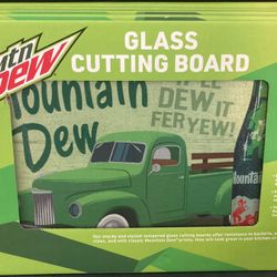 Mountain Dew Glass Cutting Board 