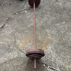 Standard Weight Bar And Weights