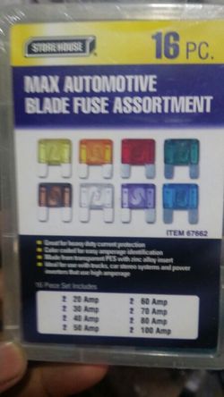 NEW 16 Piece High Amp ATO/ATC Fuse Set Mini Blade
