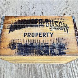 Anheuser Busch Beer bottle wood box 1942 pickup in Flora, Ms