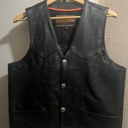 Leather Vest Size Large 