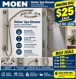 Moen Nebia Spa Shower System Brushed Nickel