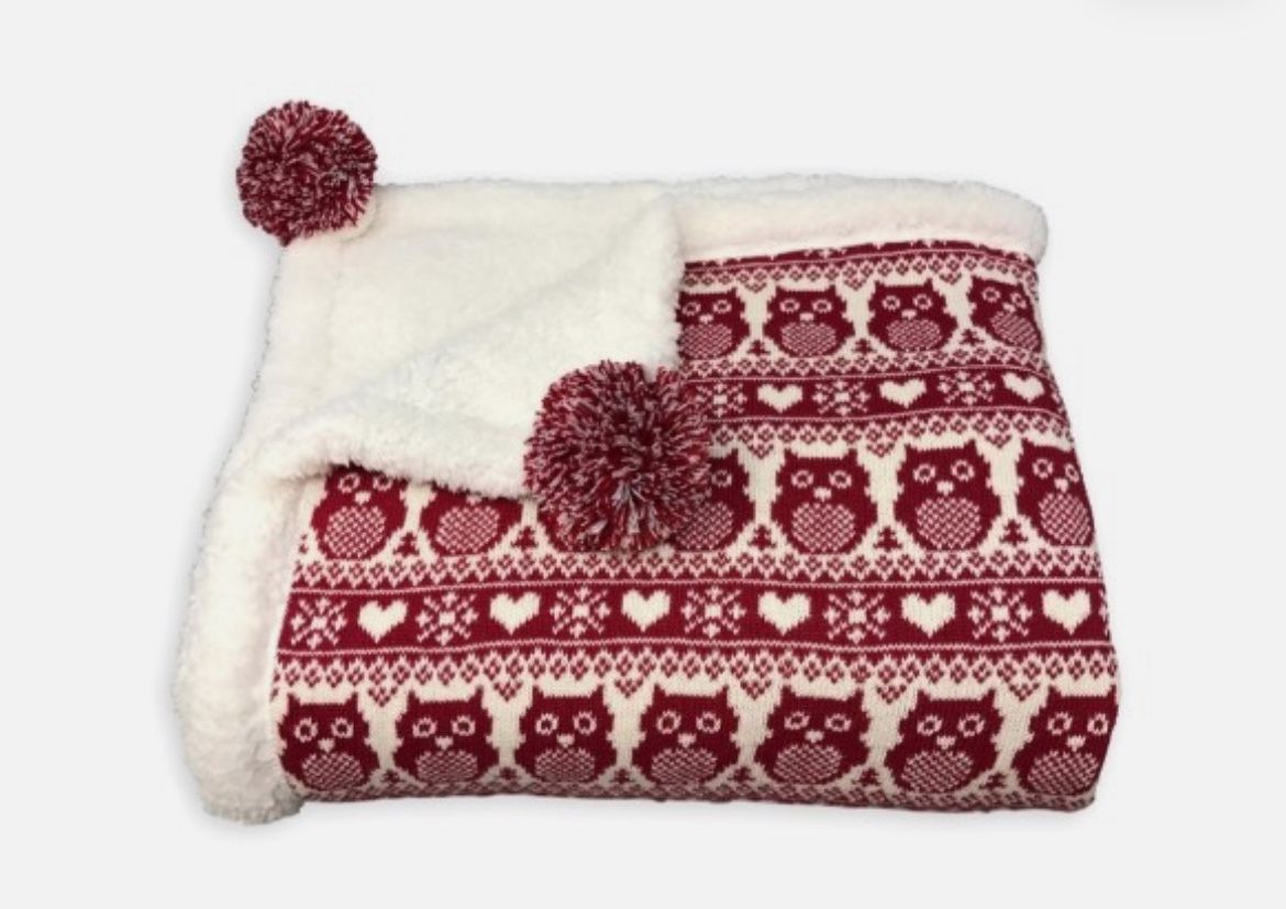 Cozy Red Owl Kids Blanket 