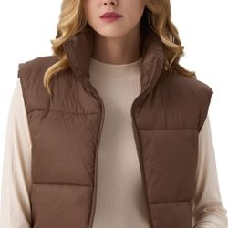 Women's Cropped Puffer Vest