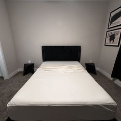 Bed Frame / Night Stands / Memory Foam Mattress 