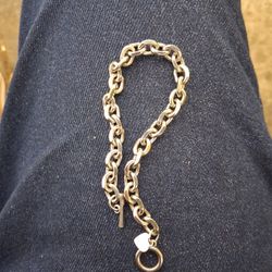 Possible Tiffany Heart Charm Tbar Bracelt 75$