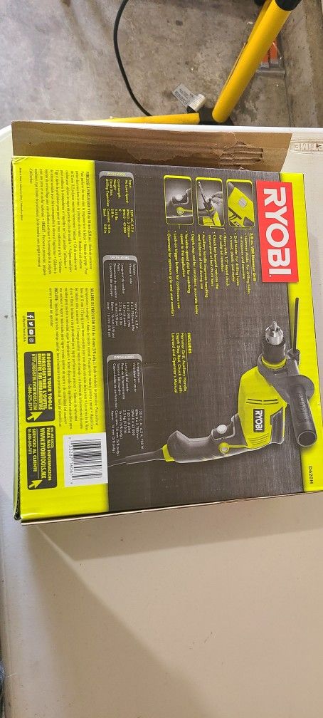 RYOBI 6.2 Amp Corded 5/8 in. Variable Speed Hammer Drill