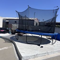 One year-old trampoline $150 must disassemble