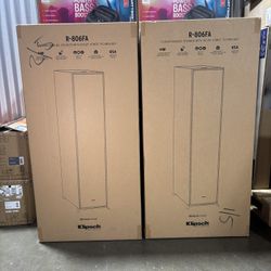 Klipsch R-806FA Dolby Atmos Floorstanding Tower Speakers (Pair) | Reference Home Theater Audio | Cinematic Surround Sound